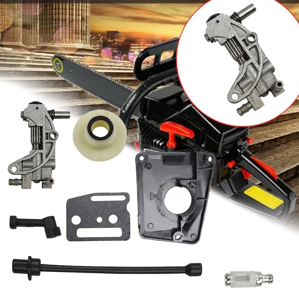 Chainsaw Parts Oil Drive Pump Kit Oil Pump Mechanism Convenient Design Oil Pipe