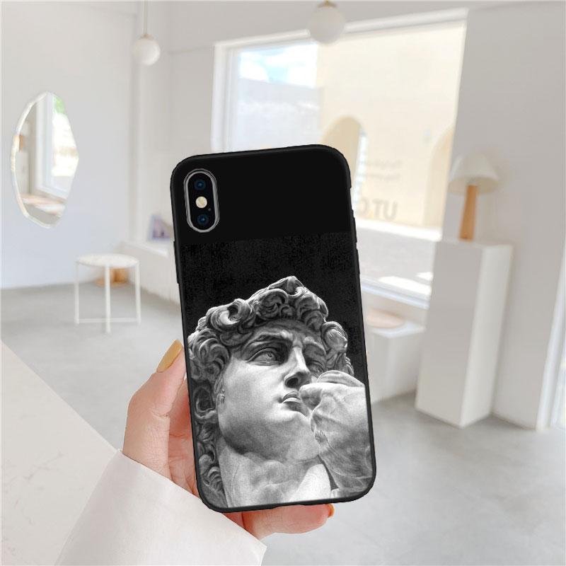 PP25 David Statue funny Soft Shell Phone Case for OPPO A3 Pro A72 A74 A76 A77 A77S A78 A79 A94 A95 A18 A40M A58