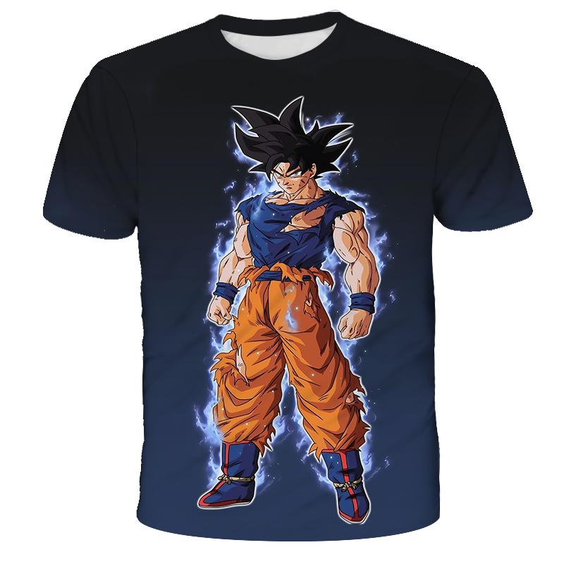 2026 Dragon Ball Z Graphic Print 3D Kids Summer Short Sleeve T-Shirt