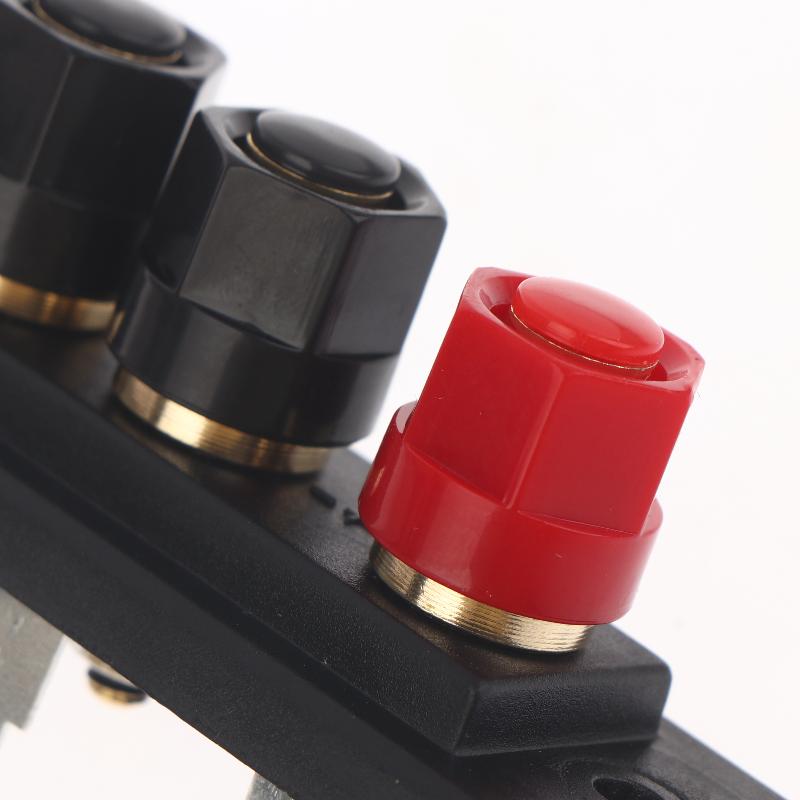 1Pcs Audio Accessories Speaker Amplifier Chassis Terminal Output Four-Position Terminal Soundbox Speaker Gold Wiring Board