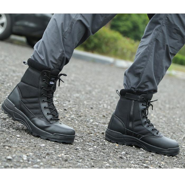 Taktische Militärstiefel für Herren und Damen, Herrenstiefel, Spezialkräfte, Wüstenkampf, Armeestiefel, Outdoor-Wanderstiefel, Knöchelschuhe, Herren, Arbeitssicherheitsschuhe