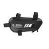 Motorcycle Hanging Tool Bag Carbon Fiber Texture Waterproof Hard Shell Zipper Closure for Outdoor Motorbike Riding