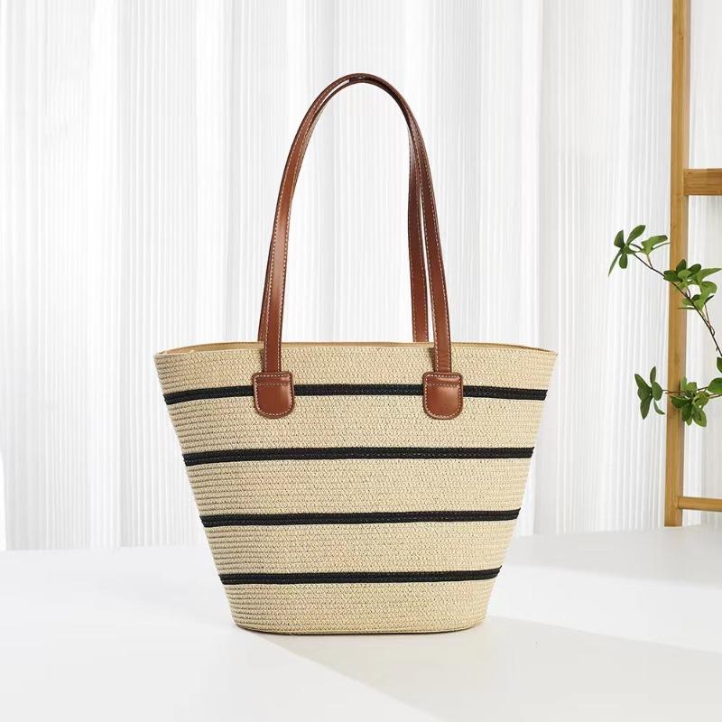 Straw bag women's summer woven bag handbag seaside vacation messenger bag large capacity women's bag tote bag