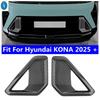 For Hyundai KONA 2025 2026 Car Exterior Front Foglight Cover Trim Rear Bumper Fog Lights Lamps Molding Decoration Accessories