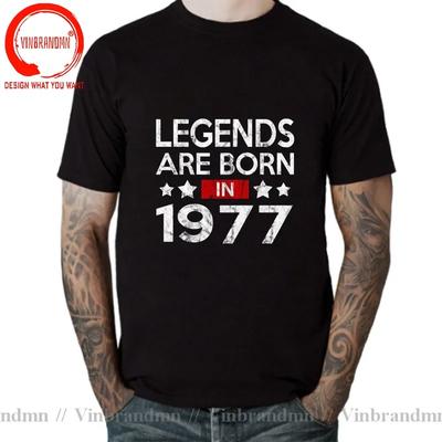 Stylish Distressed Vintage Legends Are Born In 1977 T Shirts Fathers Day Best Gift Retro 1977 Tshirt Dad 42nd Birthday Apparel