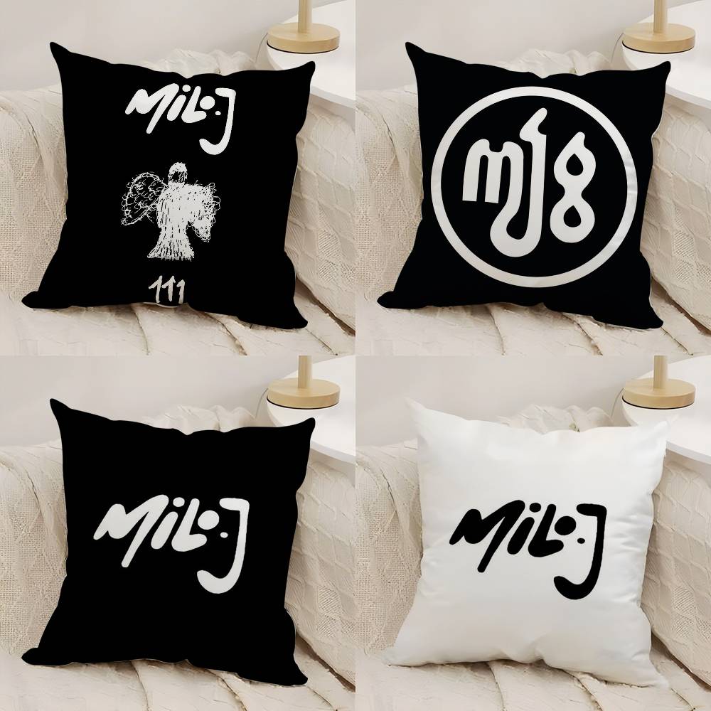 Argentinian M-Milo J Rapper Pillow Case Plush Fabric Soft Double Sided Print Home Sofa High Quality Cushion Cover Throw