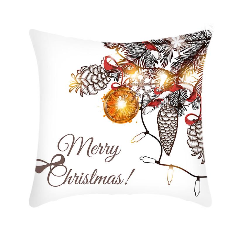 Weihnachtskissenbezüge Grenzüberschreitend Feiertagshaus Sofa Büro