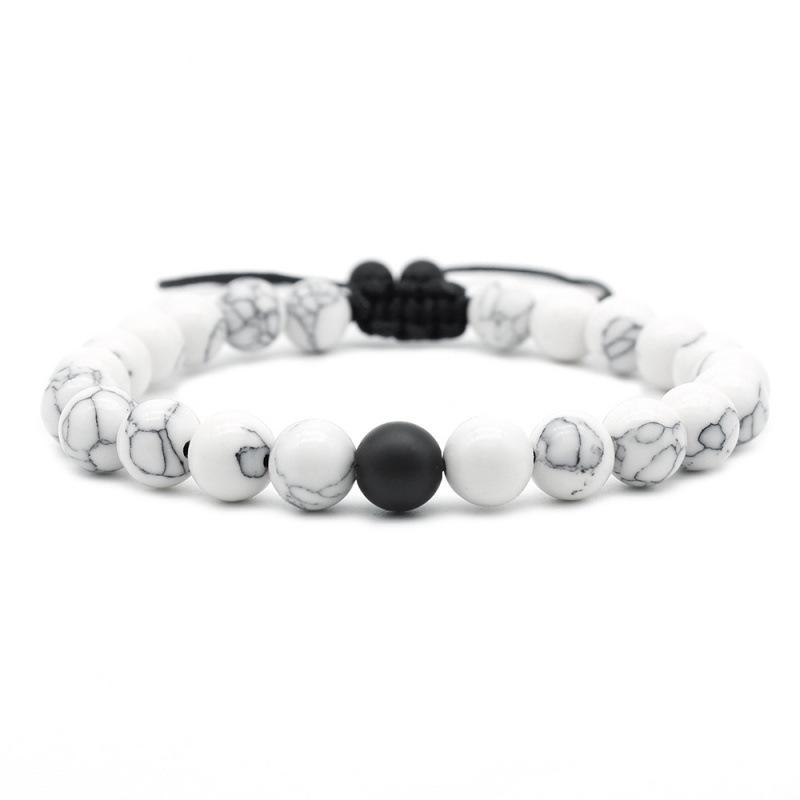 New 2020 Hot Selling Tiger Eye & White Pine 8mm Adjustable Bracelet