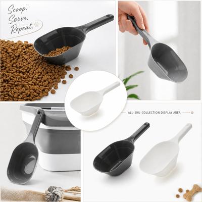 Pet Food Scoop with Measurement Markings Durable Plastic Dog Food Scoop Cat Food Measuring Spoon for Accurate Feeding