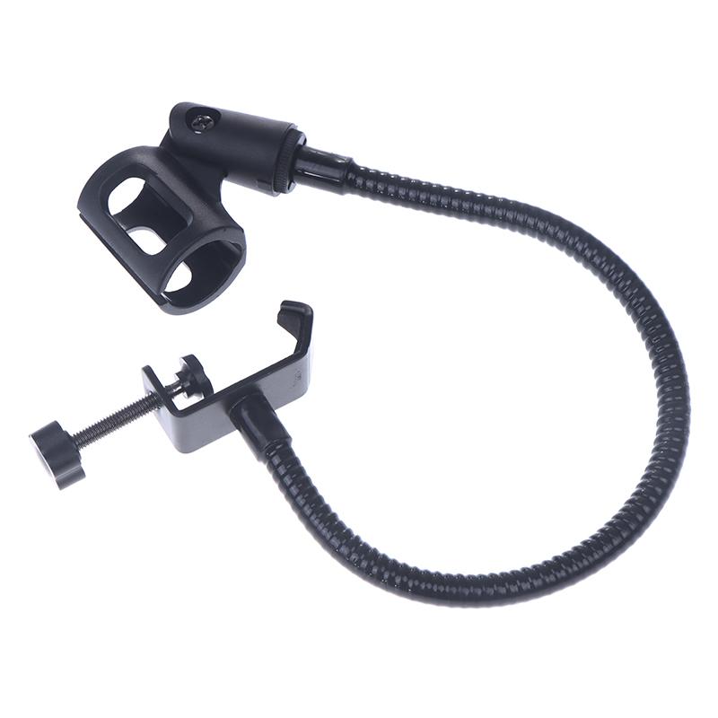 1PCS Universal Microphone Stand Metal Table Clamp 360 Adjustable Flexible Gooseneck For Meeting Lecture Podcast - Microphone Arm