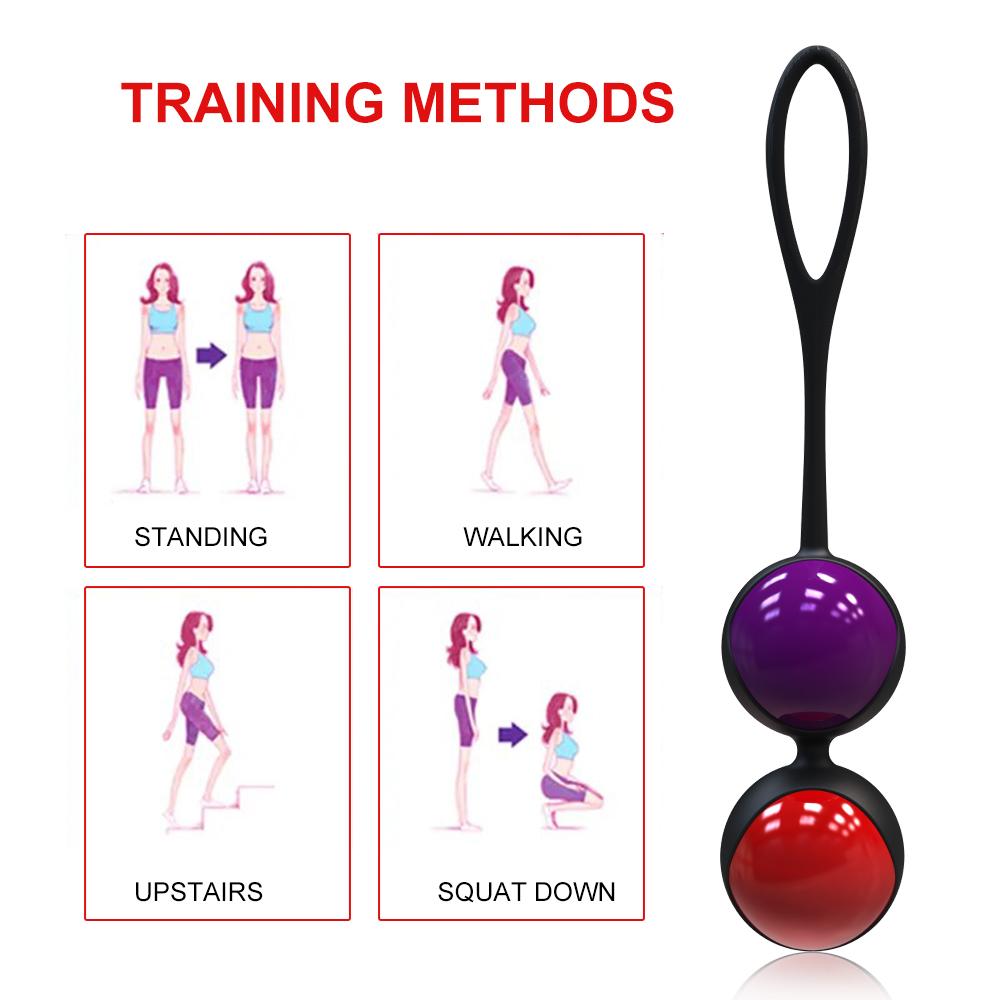 Kegel Balls Vaginal Tighten Exercise Trainer Ben Wa Weight Ball Massager Adults Couples Sex Toys Women Geisha Egg Vagina Balls