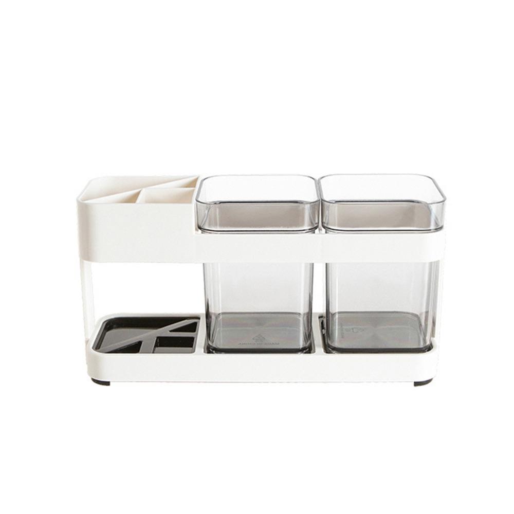 2-in-1 Toothpaste Rack Stand Multifunctional Mouthwash Cup Set Toothbrush Holder  for Men and Women