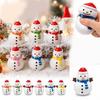 Christmas Snowman Toy, Block-Filled Sensory Toy with Crunchy Sound, 6 Colors Random