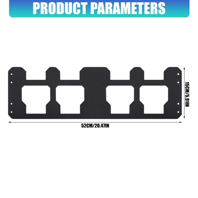 Front Mount Aluminum Tool Support With Secure Fastening Works With System Cases