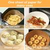 300PCS Home Kitchen Air Fryer Baking Paper, Barbecue Tray, Circular Oven Mat,disposable Oil Proof Paper Coating