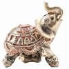 Resin Golden Elephant Figurine Gold Lucky Elephant Decoration  Reception Decoration