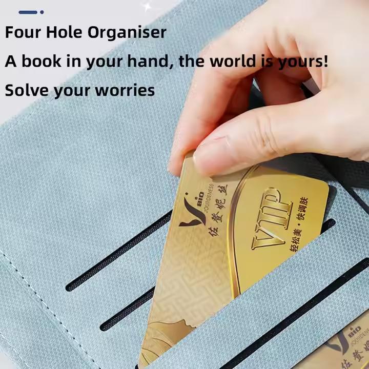 High Quality A5 Budget Planner Notebook Durable PVC Leather Paper Custom Color Hardcover Style Spiral Magnetic Closure Pen Gift