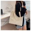Large-capacity Shoulder Bag Women's 2026 New Style Small Fresh Floral All-matching Lace Mesh Artistic Handbag