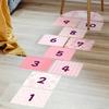 Multicolor Hopscotch Game Floor Stickers Self-adhesive Wall Art Flooring Decals  Home Decoration
