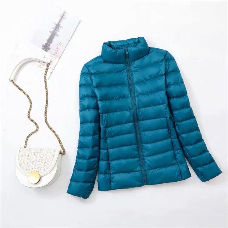 Women's Ultra-Light Plus Size Down Jacket - Short & Slim for Middle-Aged