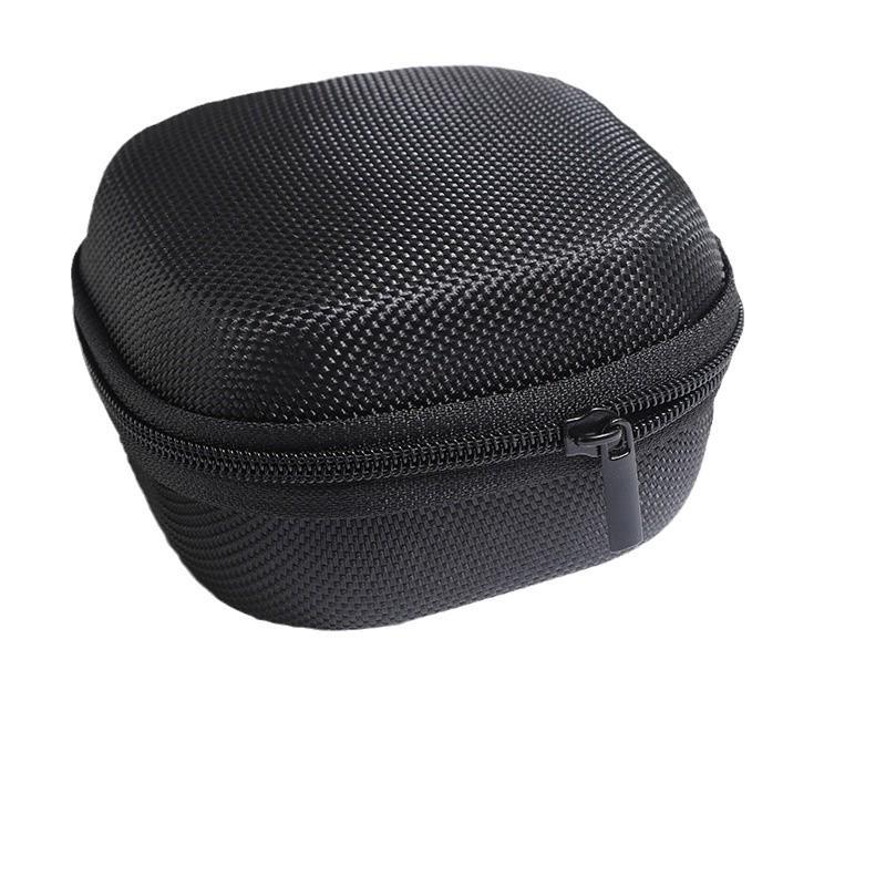 Quadratische Aufbewahrungstasche für Kopfhörer aus EVA mit Reißverschluss, Bluetooth-Kabelhalter, verstärkte Dicke