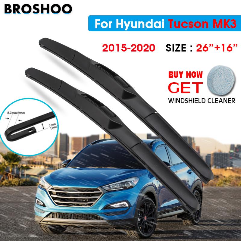 Car Wiper Blade For Hyundai Tucson MK3 26";+16"; 20152020 Auto