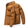 Strictly selected cotton-padded clothes men's large size winter loose hooded solid color bread clothes short warm jacket