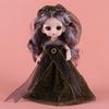 Cute 17Cm Girl Princess Wedding Doll 1/12 With Clothes Diy Toys Joints Movable Fashion Dress Up Figure Gift Kids Bjd Doll Toys