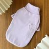 Solide Haustier Fleece Hund Hoodies Hohe Kragen Hund Kleidung Herbst Winter Welpen Warme Kleidung Plüsch Hund Unterhemd Chihuahua Katze Shirts