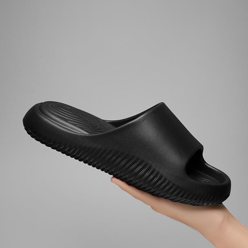 

36-45Открытый пляжный сандалии для мужчин на платформе, домашние тапочки для купания для мальчиков, мягкая подошва, противоскользящая, дизайнерская летняя обувь для девочек, бесплатная доставка 36-37 чёрный