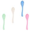 2 Piezas Cuchara Minimalista de Color Sólido para Postre y Café