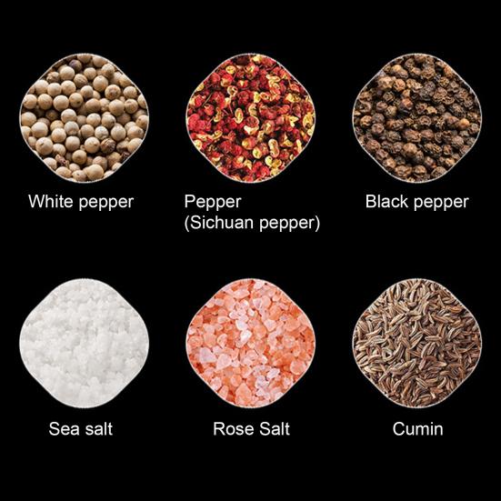 Electric Salt And Pepper Grinder Rechargeable Adjustable Spice Grinder Automatic Pepper Mill Kitchen Housewarming Gift