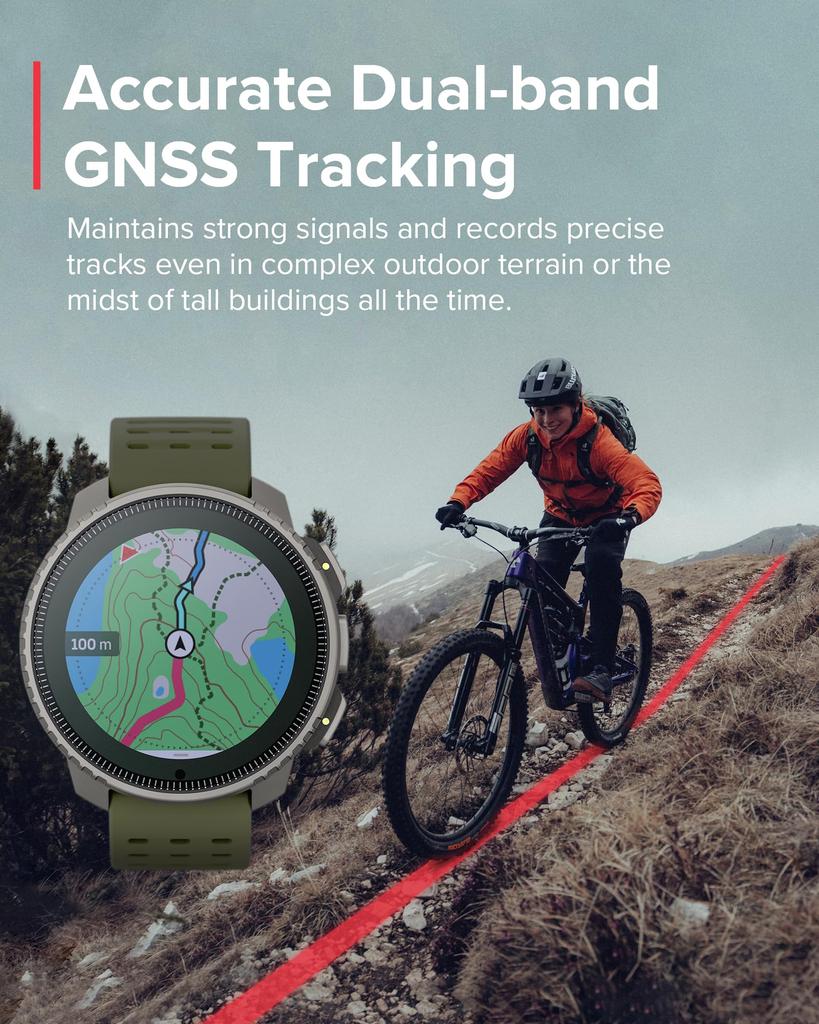 Suunto Vertical Titanium Solar Forest Smartwatch SS050859000 GPS Altimeter Barometer Long Battery Life