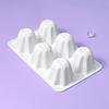 6 Cavity Pudding Shaped Silicone Dessert Molds Pastries Making Accessories Baking Moulds Suitable for Baking Chocolate Treats
