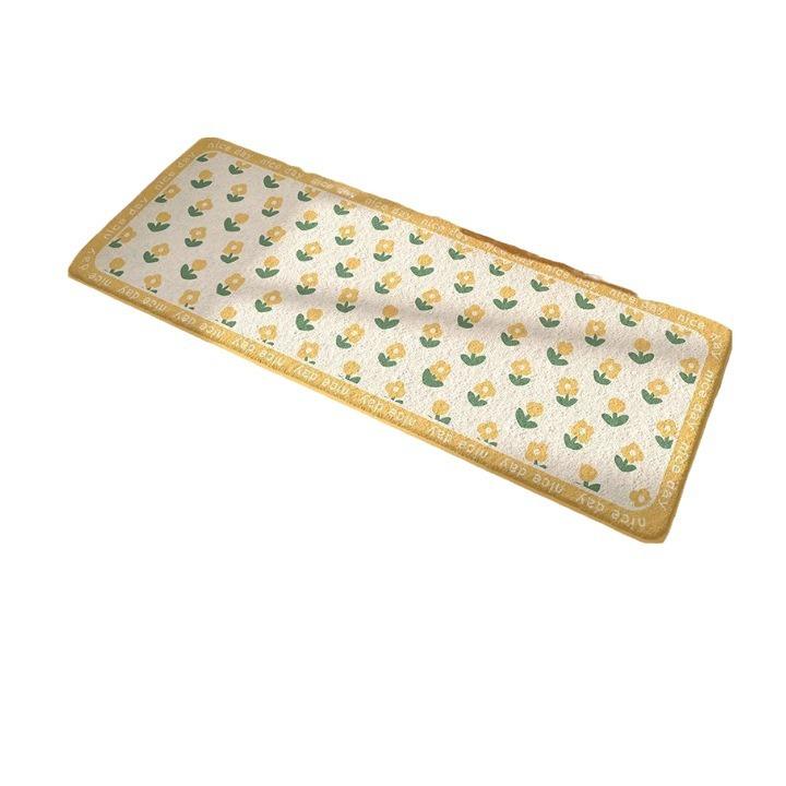 Ins Wind Imitation Cashmere Carpet Bedroom Bed Blanket Children's Room Long Foot Mat Can Sleep and Sit Cushion Non-slip Floor Mat