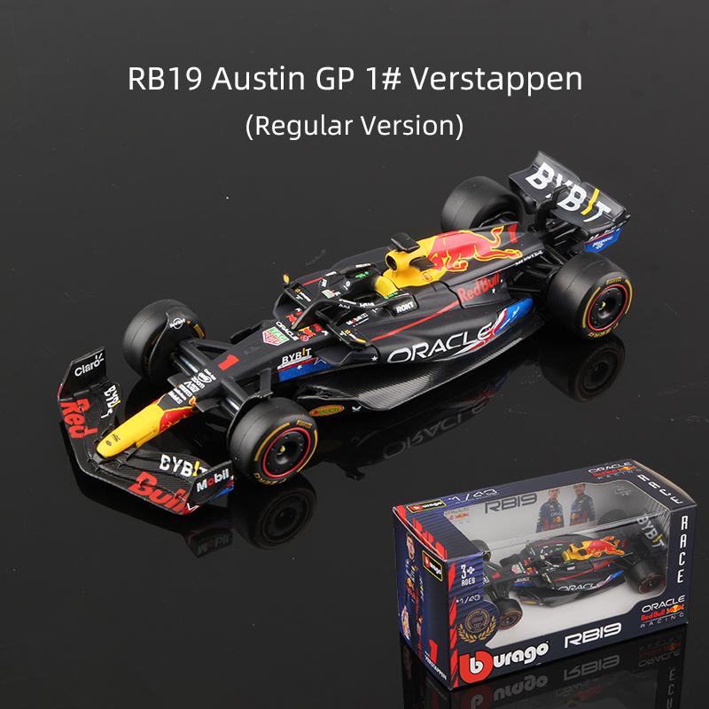 

Bburago 1:43 Verstappen F1 Alloy Car Model Red Bull Racing RB16B RB19 RB20 RB21 Static Diecast Toy