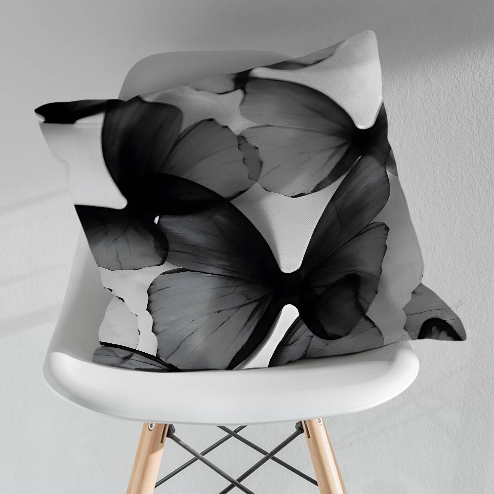 Abstract Art Black White Pillow Over Living Room Sofa Cushion Cover Home Decoration Bedroom Room Bed Pillow Cover