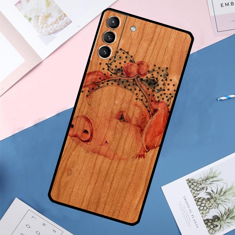 Deer Lion Elephant Wood Animal Case For Samsung Galaxy S25 Ultra S21 S22 S23 S24 Ultra S9 S10 Plus S20 FE S25 FE Back Cover