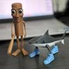 Funny Shark Figurine 3D Printed Tungtungtungsahur Figure Decoration Creative Action Figure Desk Ornaments Tralalerotralala Shark