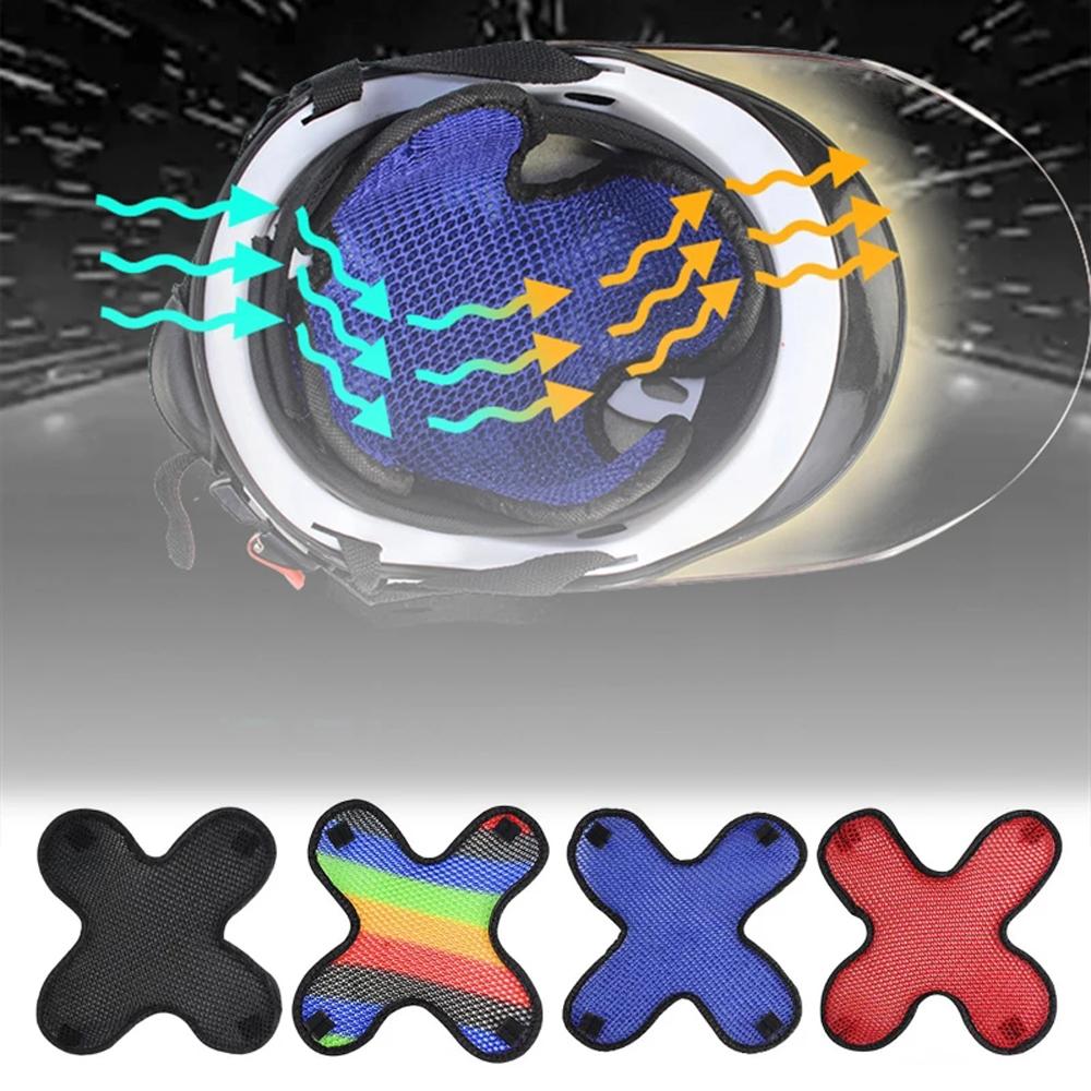 Mesh Microfiber Helmet Inner Hat Helmet Protection Cap Motorcycle Helmet Padding Helmet Liner Pad