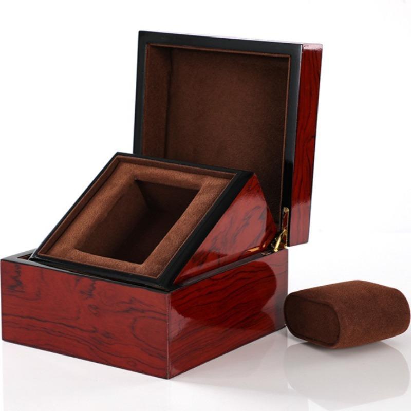 Einzelne Uhrenaufbewahrungsbox Herren Armbanduhren Etuis Luxus Mechanische Uhren Boxen Uhren Präsentationsetui mit herausnehmbaren Kissen