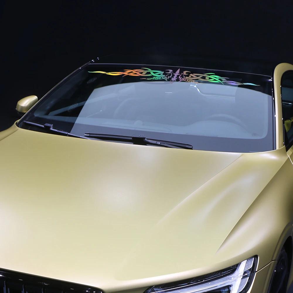 Car Front Windshield Sticker Graphics Creative Windscreen Decor Decal Vinyl DIY Wraps Decoration Auto Para Tuning Accessories