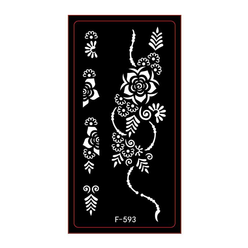 Pet Hollow Tattoo Template Middle East Indian Tattoo Sticker Body Painting Template Sticker Inkjet Painting