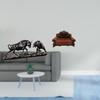 Modern Feng Shui Cow Cattle Animal Sculpture Artwork for Desk Birthday Gift with Miniature Sofa