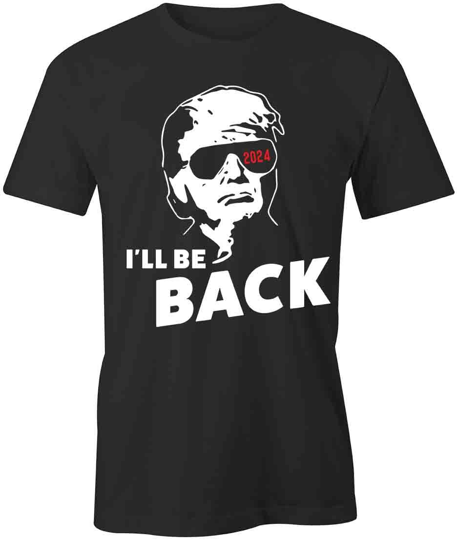 TRUMP I LL BE BACK TShirt Tee Short-Sleeved Cotton CLOTHING S1BSA676 S