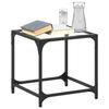 VidaXL Coffee Tables with Transparent Glass Tops 2 Pcs Steel, Side Table, Living Room Table, Tea Table, End Table 845959