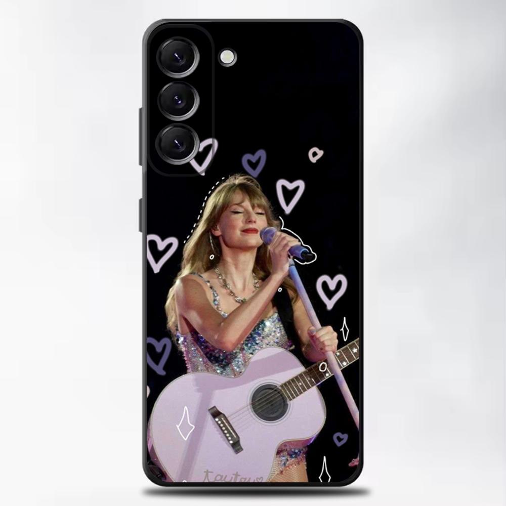 

T-Taylor Singer S-Swift Phone Case For Samsung Galaxy A13,A21s,A22,A31,A32,A52,A53,A71,A80,Soft Black Shell Samsung a225g