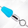 50Pcs/lot Anti-winding Rubber Space Bean High Quality Sea Carp Fly Fishing Blue Rubber Oval Stopper Fishing Float Fishing Bobber