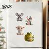 Small Decorative Magnets Acrylic Animal Refrigerator Magnet, Cow Sheep Koala Frog Seal Kitchen Fridge Magnetic Decoration for Lockers Whiteboards