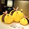 35/50CM Creative Super Soft Cartoon Bee Toys Cute Pillow Stuffed Honeybee For Friend Gift
